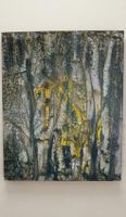 Gemälde Waldmotiv  Baumstämme handmade 40×50