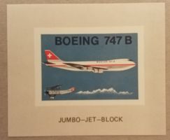 3010) Sonder Vignetten BOEING 747 B postfrisch