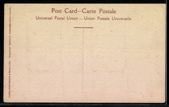 Cartoline postali: Sanderson-Wells: Old Times Coach leaving – Usato da Berlin venduto da bartko-reher 1