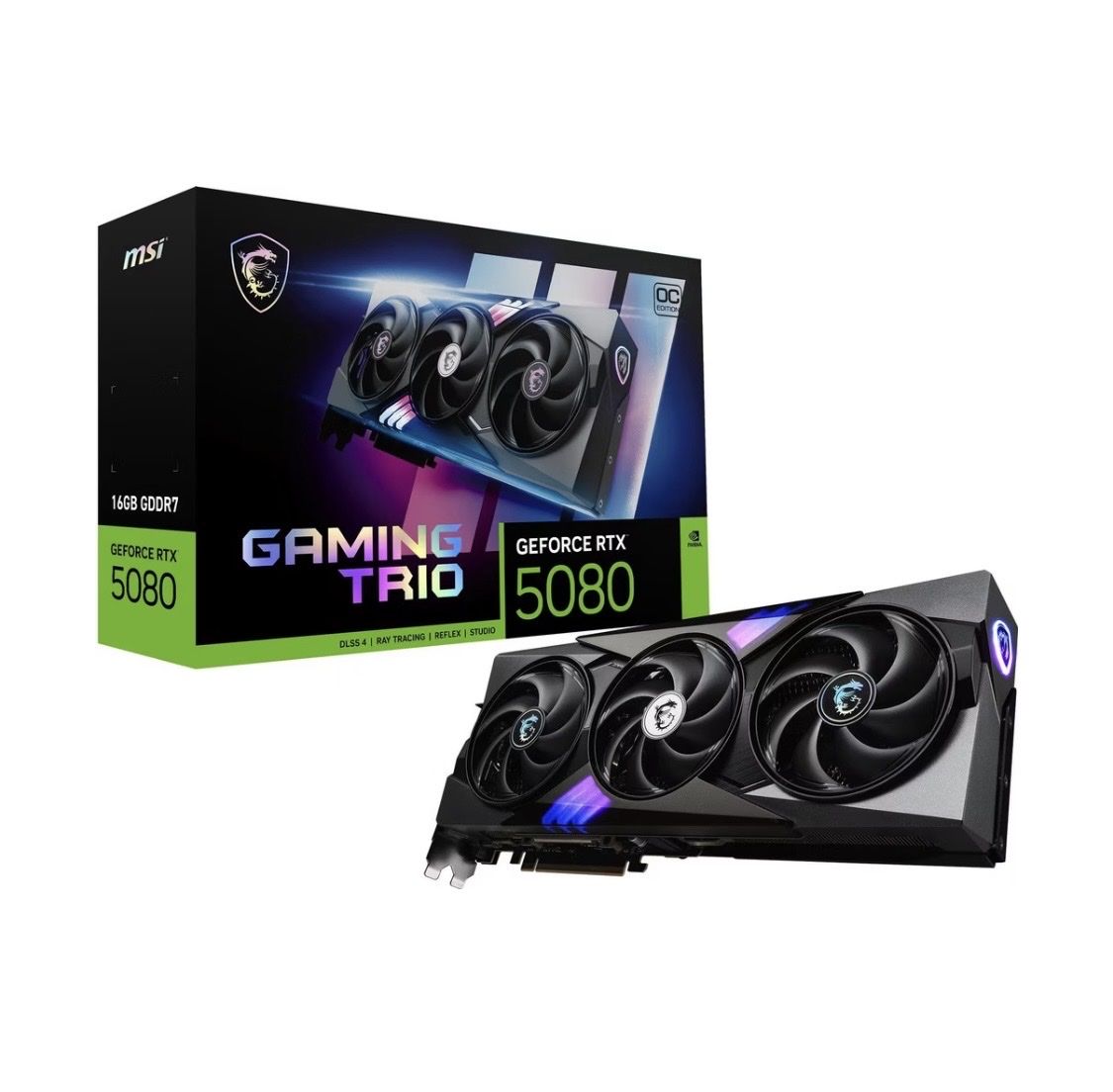 MSI Schede grafiche: MSI GeForce RTX 5080 GAMING TRIO OC – Nuovo e nell'imballaggio originale da Ottoberg venduto da nic_5sdw