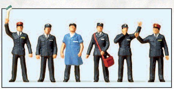 Preiser Modellini di ferrovie: Preiser 10087 H0 Schweizerisches Bahnpersonal – Nuovo e nell'imballaggio originale da Neukirch a.d. Thur venduto da MoBa-Shop
