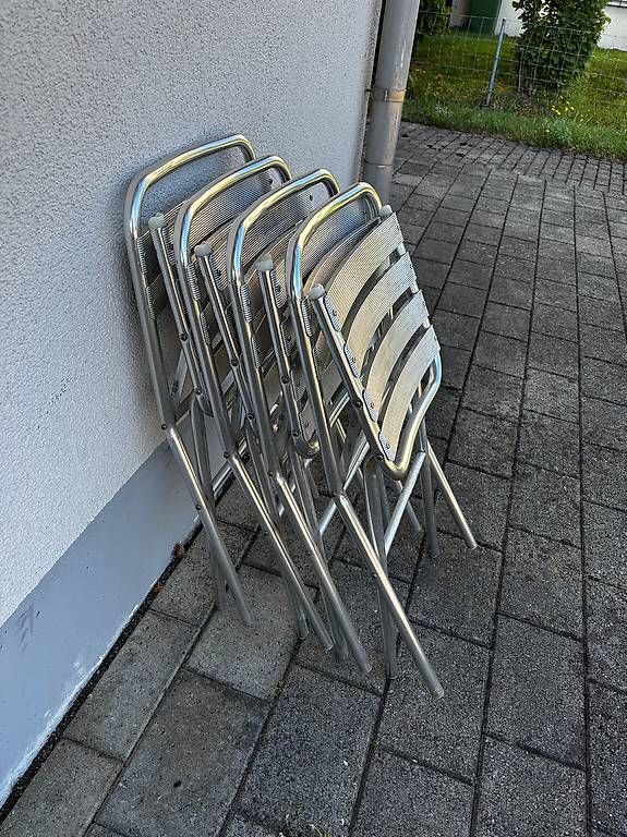 Chaises: 4 Gartenstühle Alu klappbar – D'occasion à Niederurnen par Moeschtli 2
