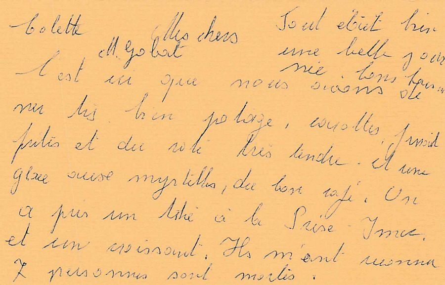 Ansichtskarten: Aux Taillères, La Brévine, répro publicitaire – Gebraucht aus Frauenfeld von POML 1