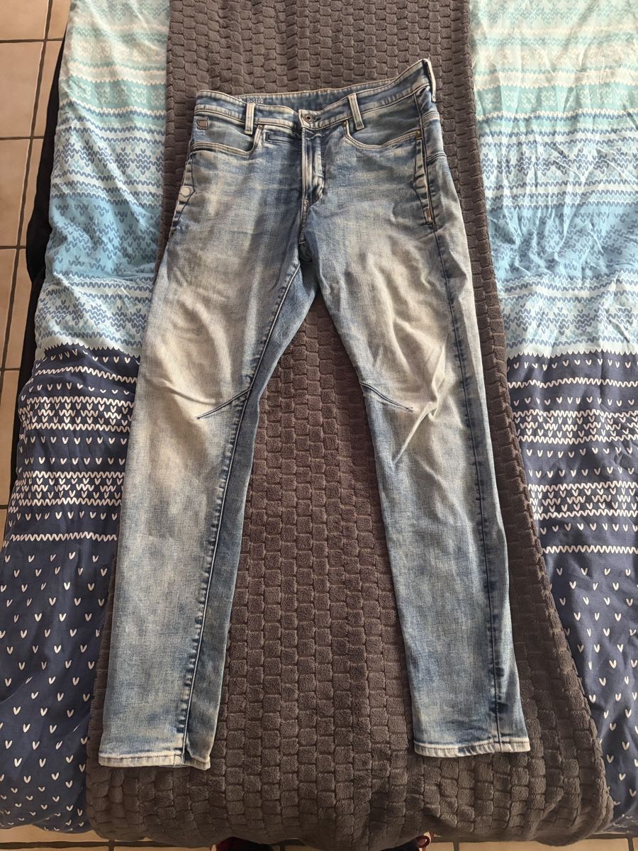 Jeans: Jeans G-Star RAW D-Staq bleu délavé – Nuovo (secondo la descrizione) da Perrefitte venduto da tim_6zxp 2