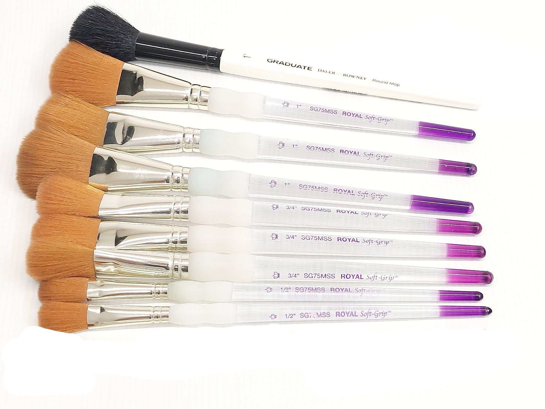 Pennelli: Royal Langnickel soft grip SG75MSS Blender brush set – Usato da Territet venduto da Meridius6