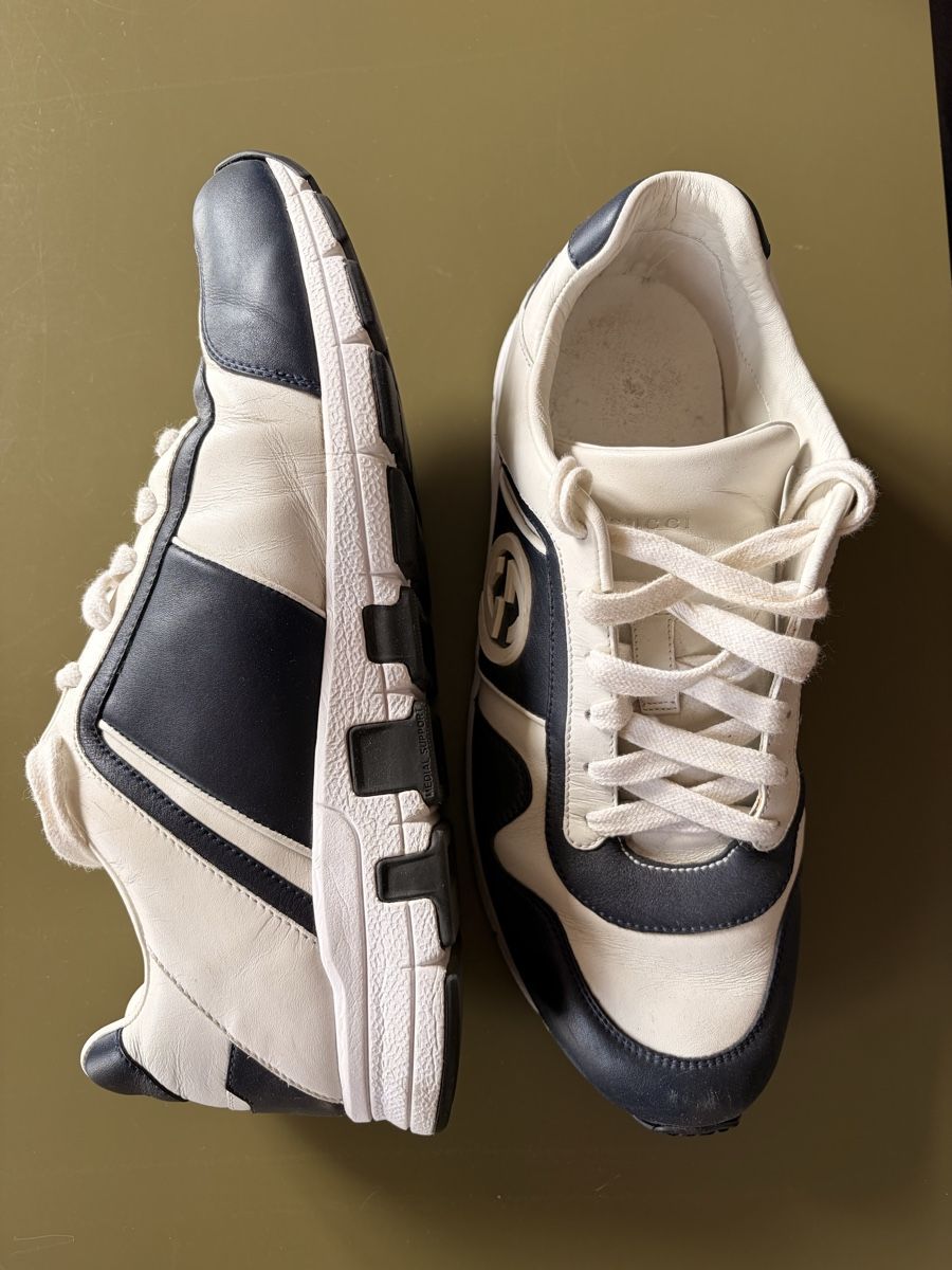 Gucci Chaussures hommes: Gucci Interlocking G Logo Leather Sneakers – D'occasion à Bern par serafinaw 1