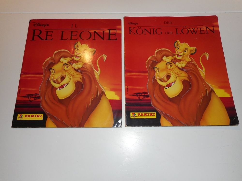 2 Panini Album König der Löwen Deutsch und Italienisch 1994 (Gebraucht ...