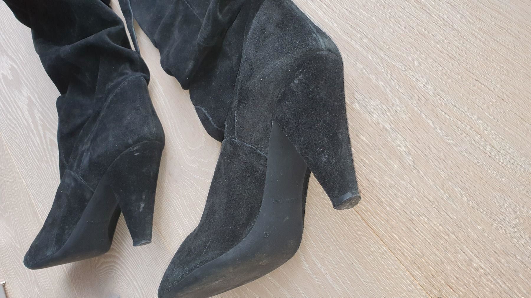 Scarpe da donna: Wildleder Stiefel schwarz – Usato da Nebikon venduto da Japostyle 2