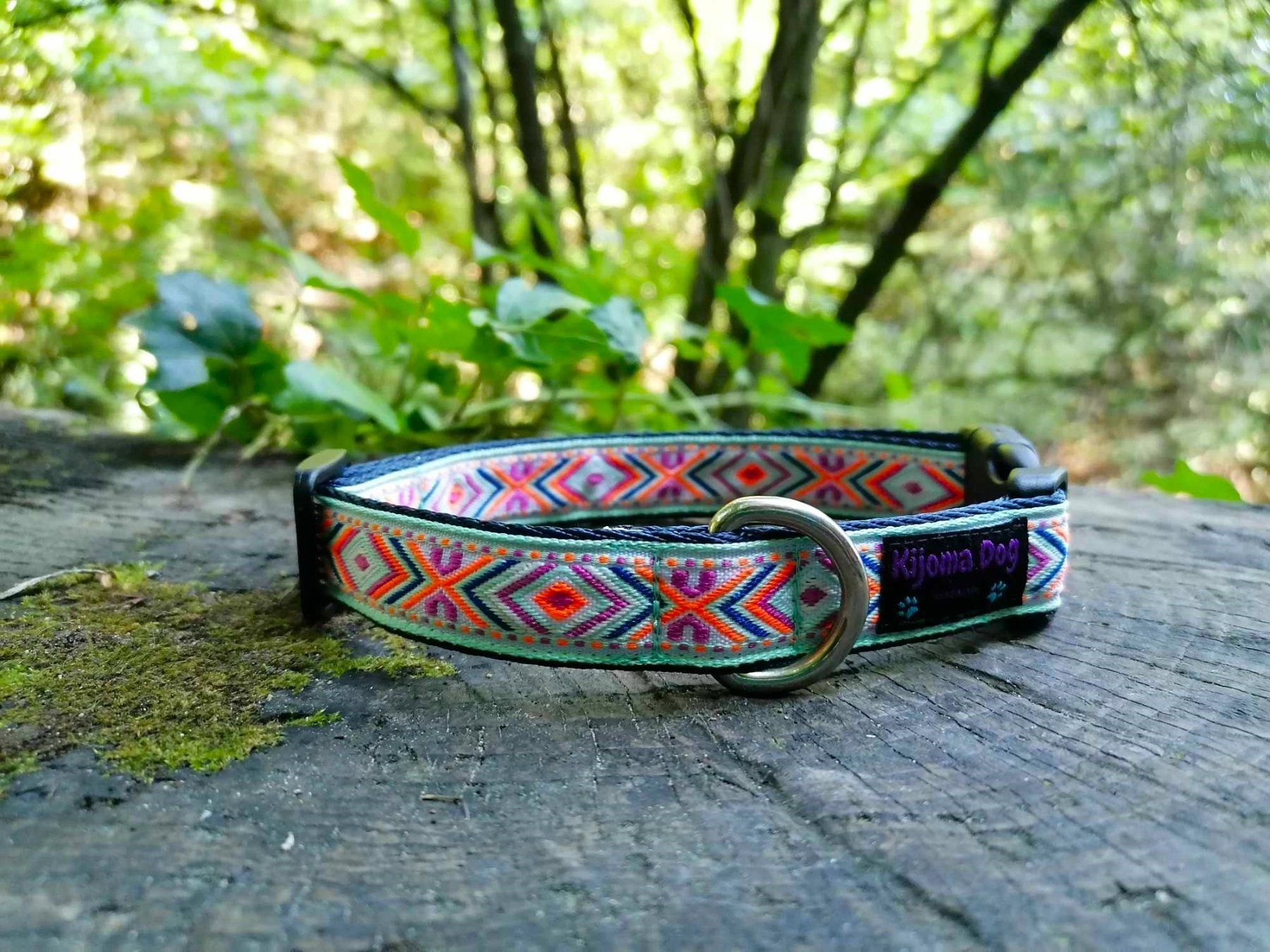 Leine & Halsband: Hundehalsband 2cm "Mayra" handgemacht – Neu und originalverpackt aus Grenchen von KijomaDog 2