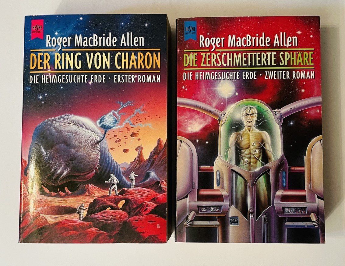 Libri: 2x Sci-Fi Romane Roger MacBride Allen Die Heimgesuchte Erde – Usato da Duggingen venduto da nad_6yzh