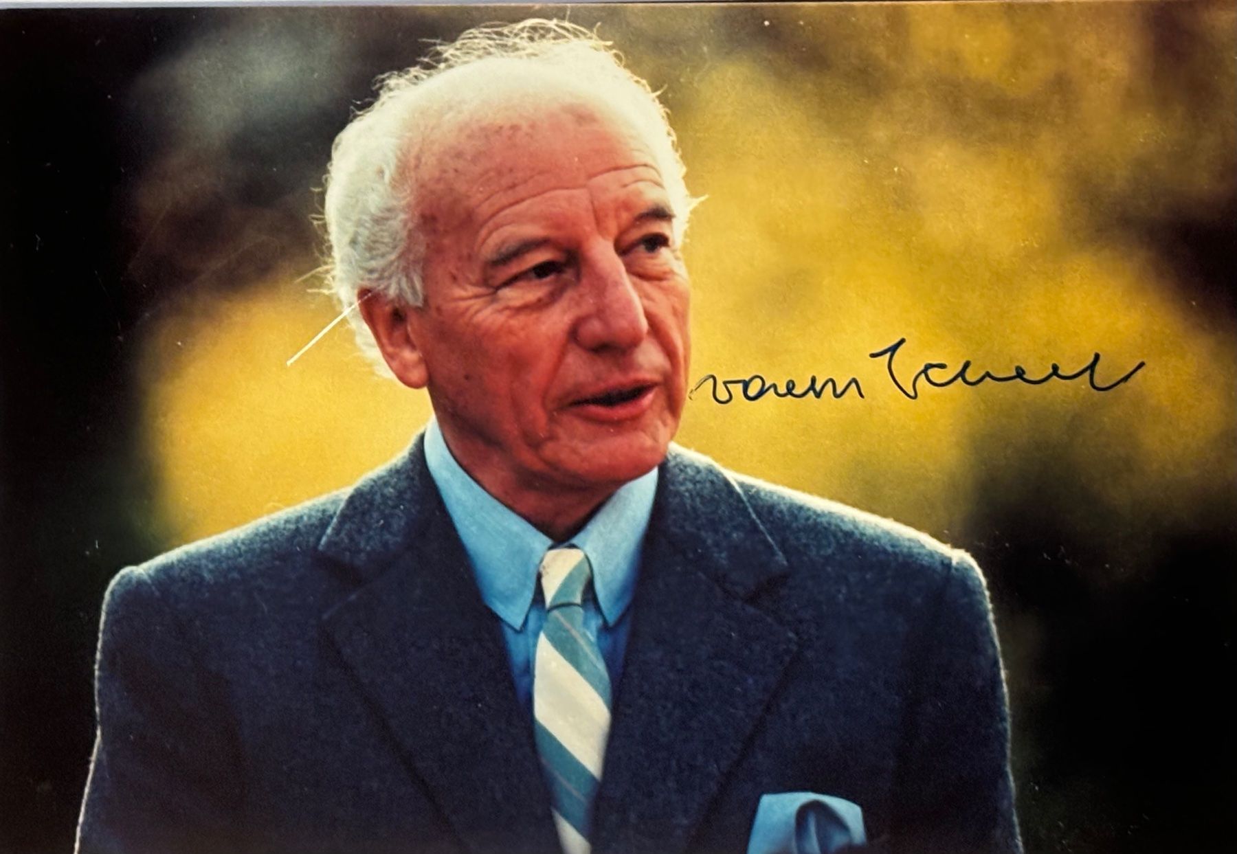 Autografi: Autogramm, Politik, Walter Scheel, Deutscher Bundespräsident – Usato da Frauenfeld venduto da Merk52