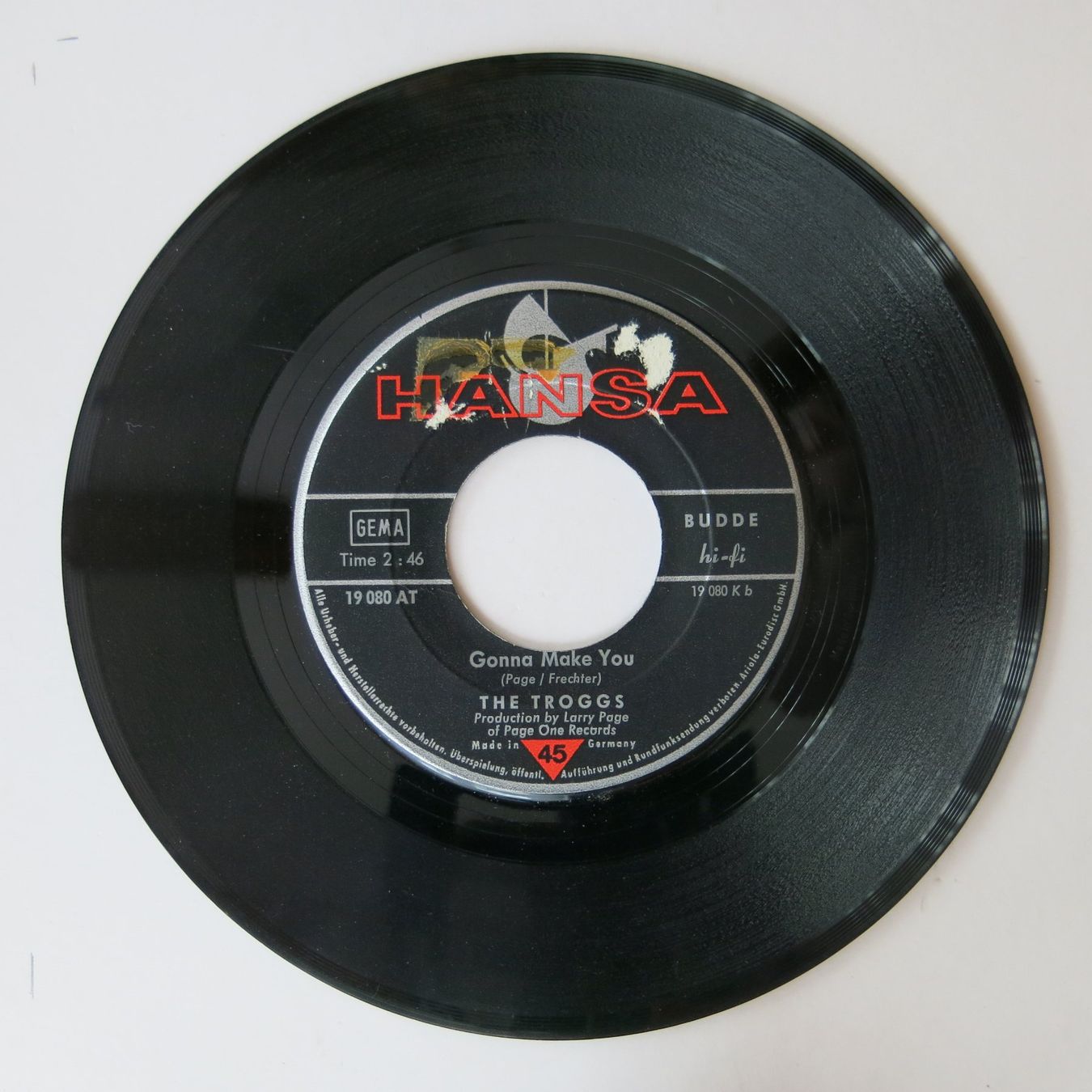 Schallplatten: Vinyl-Single 7" The Troggs – Gebraucht aus Bözen von Keramik22 3