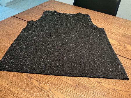Glitzerndes Top Gr. 44 schwarz Festlich Weihnachten Silve...