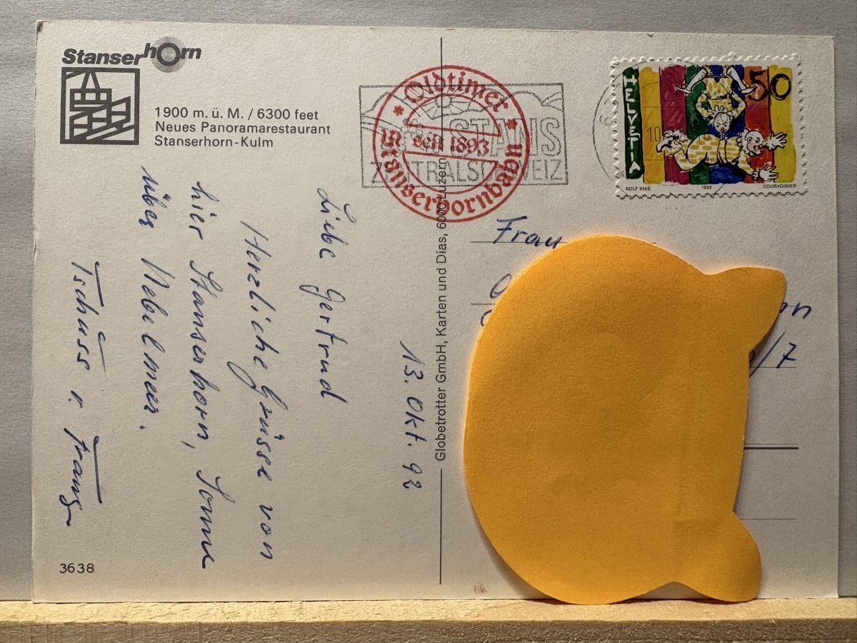 Cartes postales: AK von Stanserhorn – D'occasion à Rümlang par Kartenpost1 1