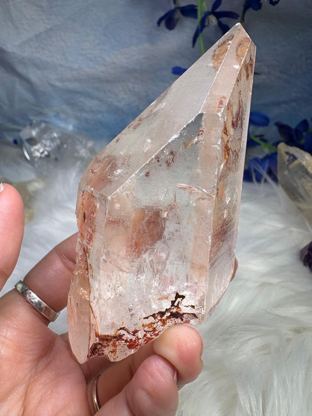 Minerali & Pietre curative: Laotian Clear Quartz mit Record Keeper – Nuovo (secondo la descrizione) da Neuheim venduto da m.hald 3