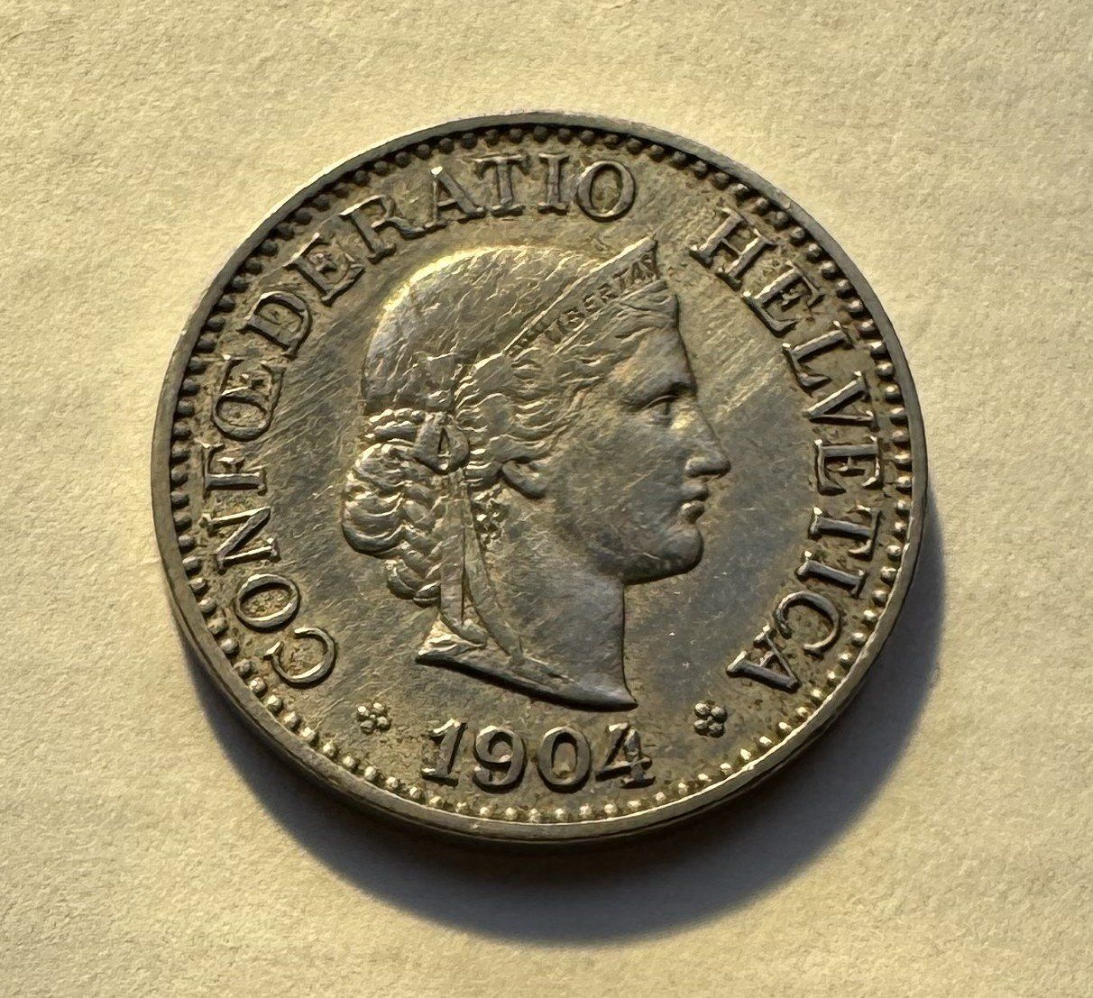 Tutti le monete: 1904 10 Rappen vz – Usato da Kirchberg SG venduto da Helveticus00