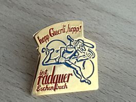 Pin  'hopp Querli, hopp'  Int. Radquer Eschenbach