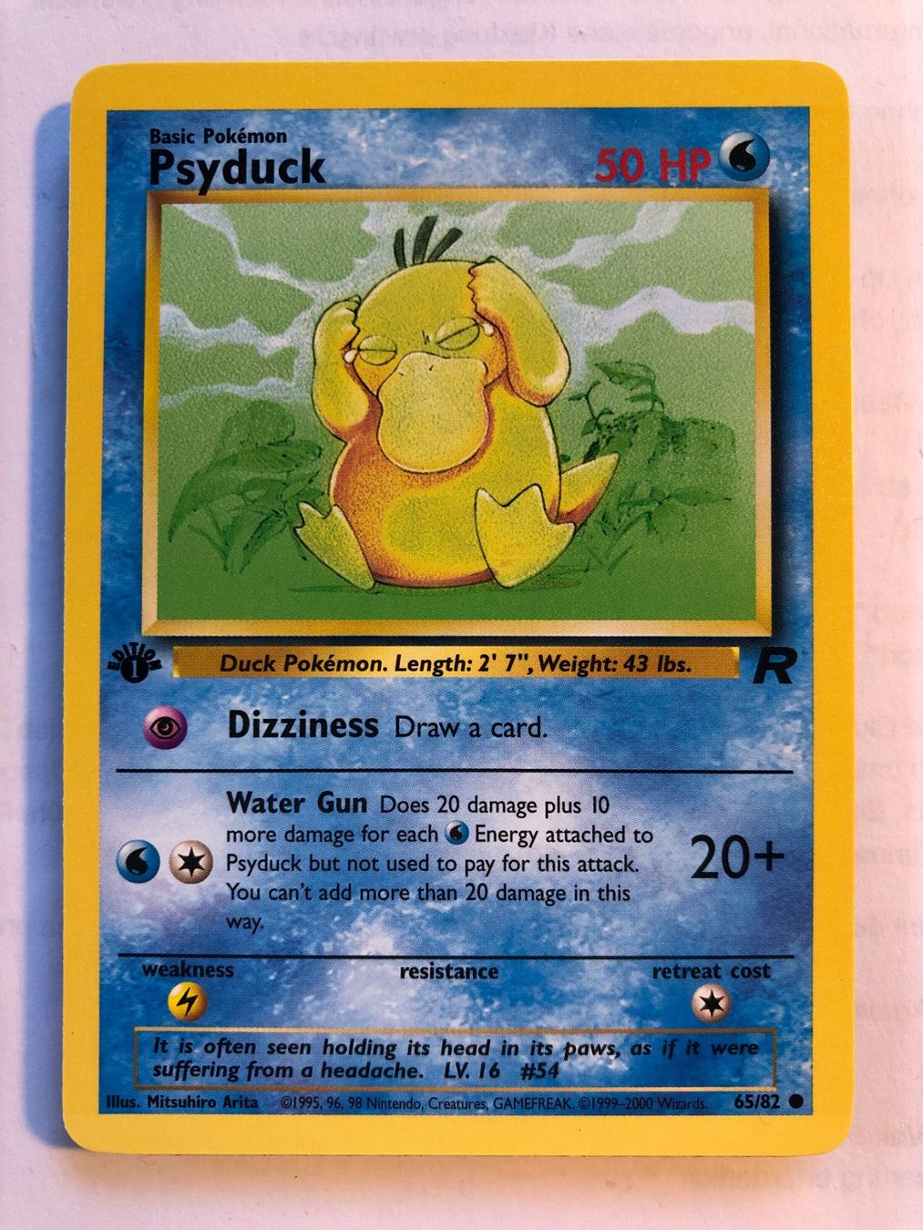 Sammelbilder & Trading cards: Psyduck 1st Team Rocket - MINT - ab 1.- – Gebraucht aus Giubiasco von dan_pr8b