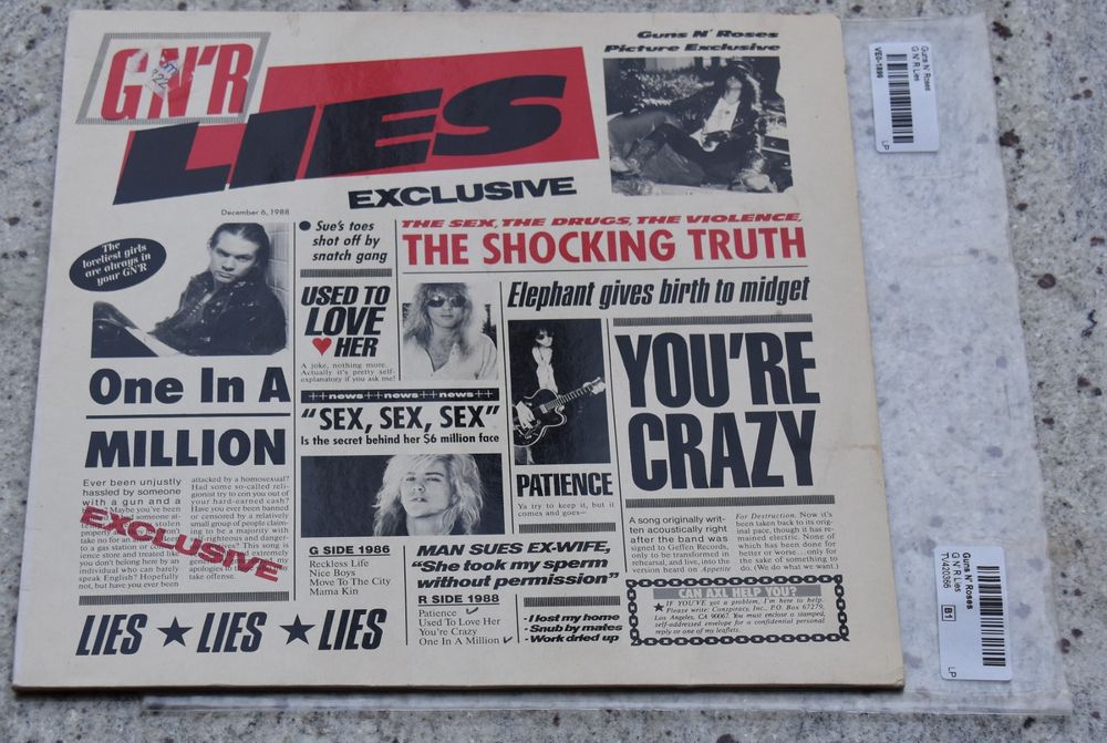 Guns n Roses Lies Vinyl LP Kaufen auf Ricardo