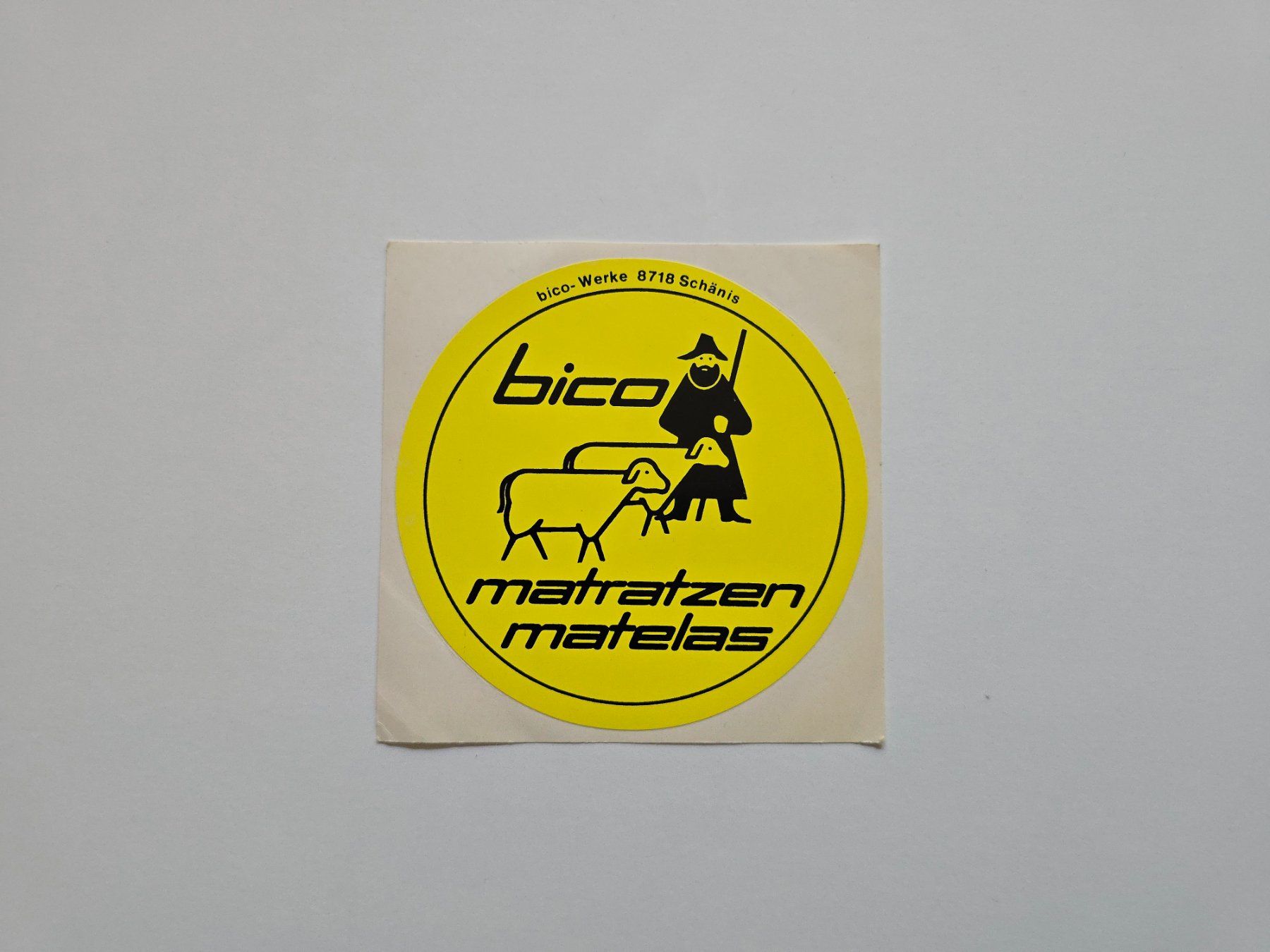 Aufkleber: Alter bico matratzen matelas Sticker / Aufkleber – Gebraucht aus Dättlikon von Wundertuete_