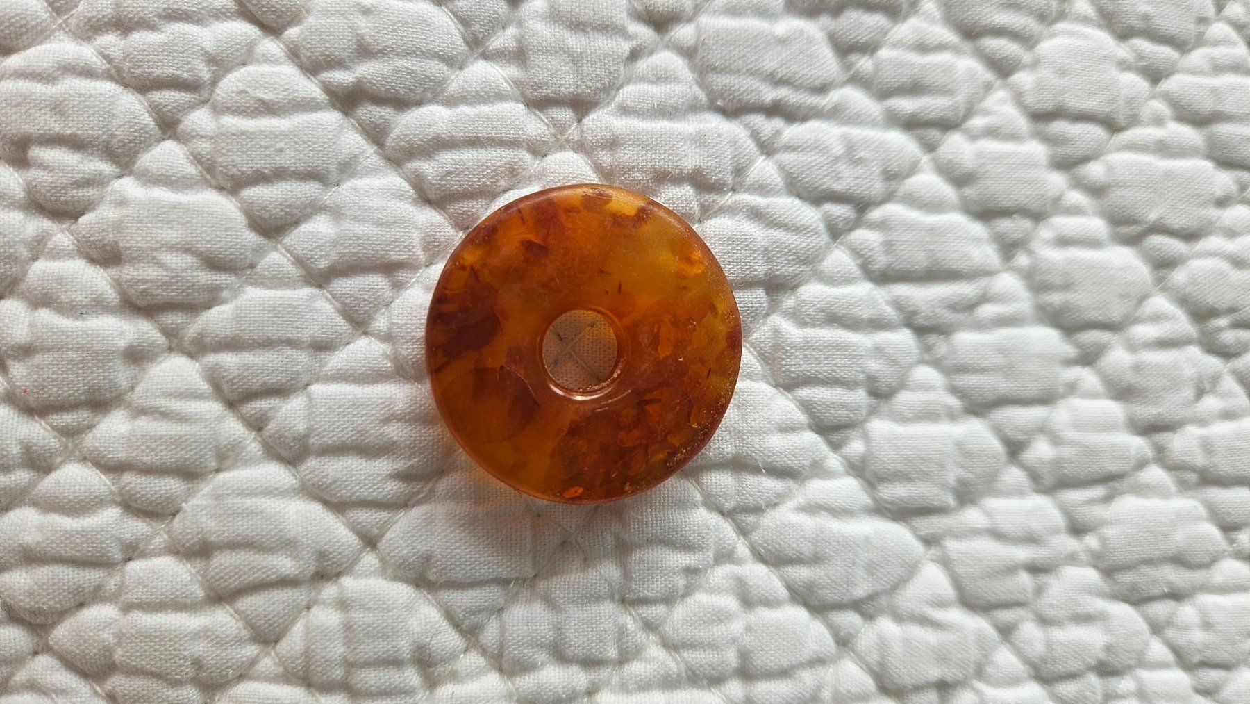 Minerali & Pietre curative: PI Scheibe Bernstein 2.5 cm Anhänger Bernsteinhänger – Nuovo (secondo la descrizione) da Gossau ZH venduto da Goes05