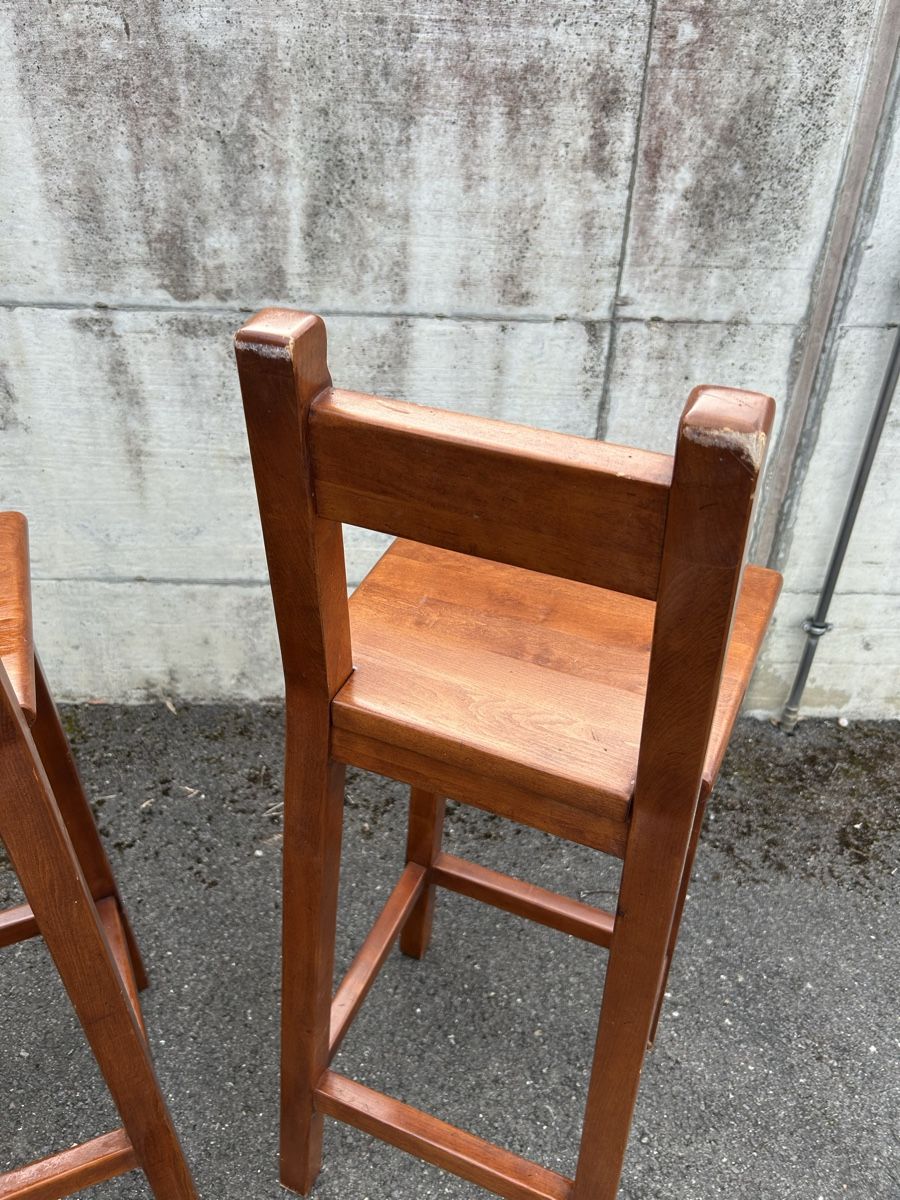 Sgabelli: 2 tabourets de bar en bois – Usato da Thierrens venduto da Bigla 4