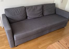 Bequemes IKEA FRIHETEN Bettsofa Dunkelgrau  Sehr gepflegt