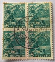 4 er Block Nr.202 mit Stempel  Landschaftsbilder Pilatus   