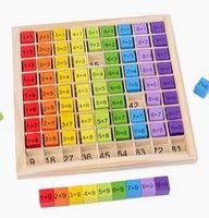 Holz Multiplikationstafel Lernspiel für Kinder ab 3 Jahren