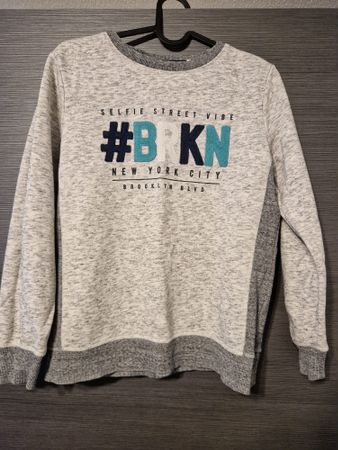 Winter-Sweatshirt, Gr. 146/152, Grau-meliert, Top Zustand!