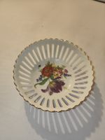 Porzellan Körbchen, Volkstedt Thüringer Handarbeit, Vintage