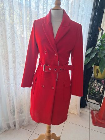 Manteau rouge cintré EVA KAYAN 38