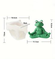 Giessform Silikonform Kerzenform Tiere Frosch Yoga