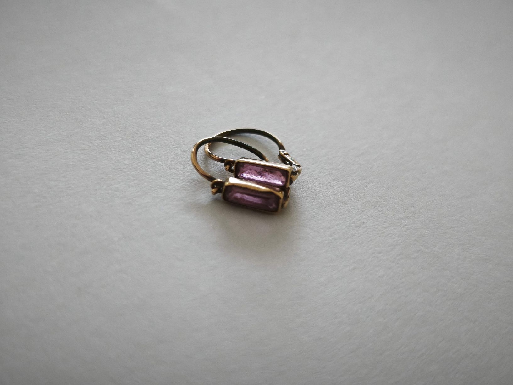 Boucles d'oreille: Antike Rubin Ohrringe Echtgold  – D'occasion à St. Gallen par GIULESGG 1