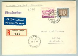 1945 Schweiz Flugpost RF