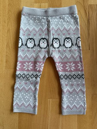 Strickleggins Pinguin Grösse 74