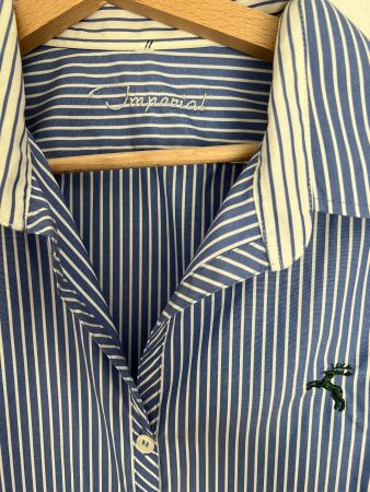 Bluse der Marke Imperial blau weiss gestreift, neuertig