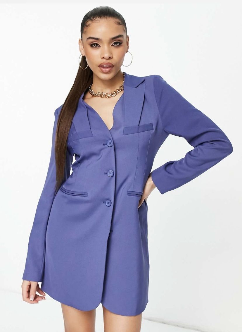 Vestiti: NEU- Elegantes Blazer Kleid • Blau Gr. 36 / Gr. S – Nuovo (secondo la descrizione) da Zürich venduto da Top-Produkte_TOP 1