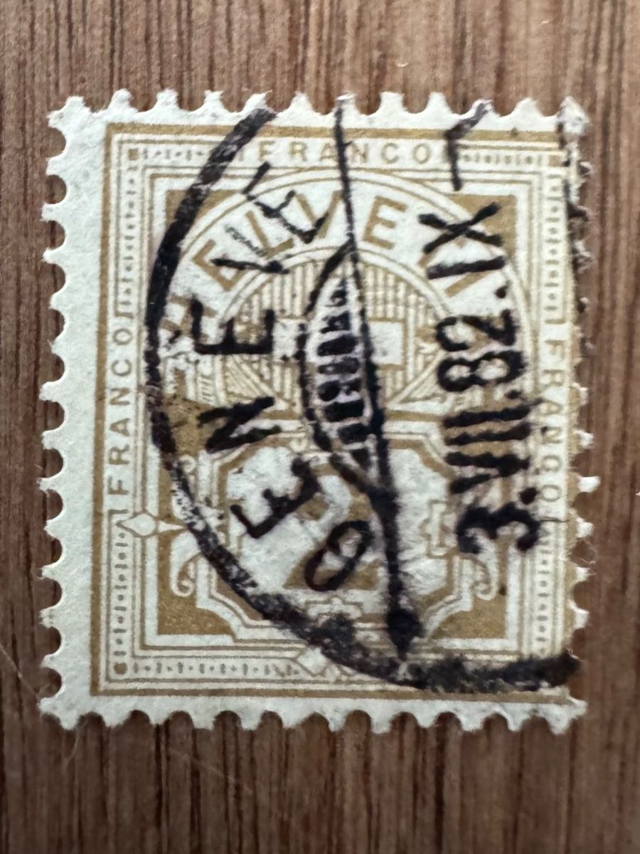 Tutti i francobolli: Nr. 53, Stempel: Genève 3.VII. 82.IX – Usato da Jegenstorf venduto da lemur
