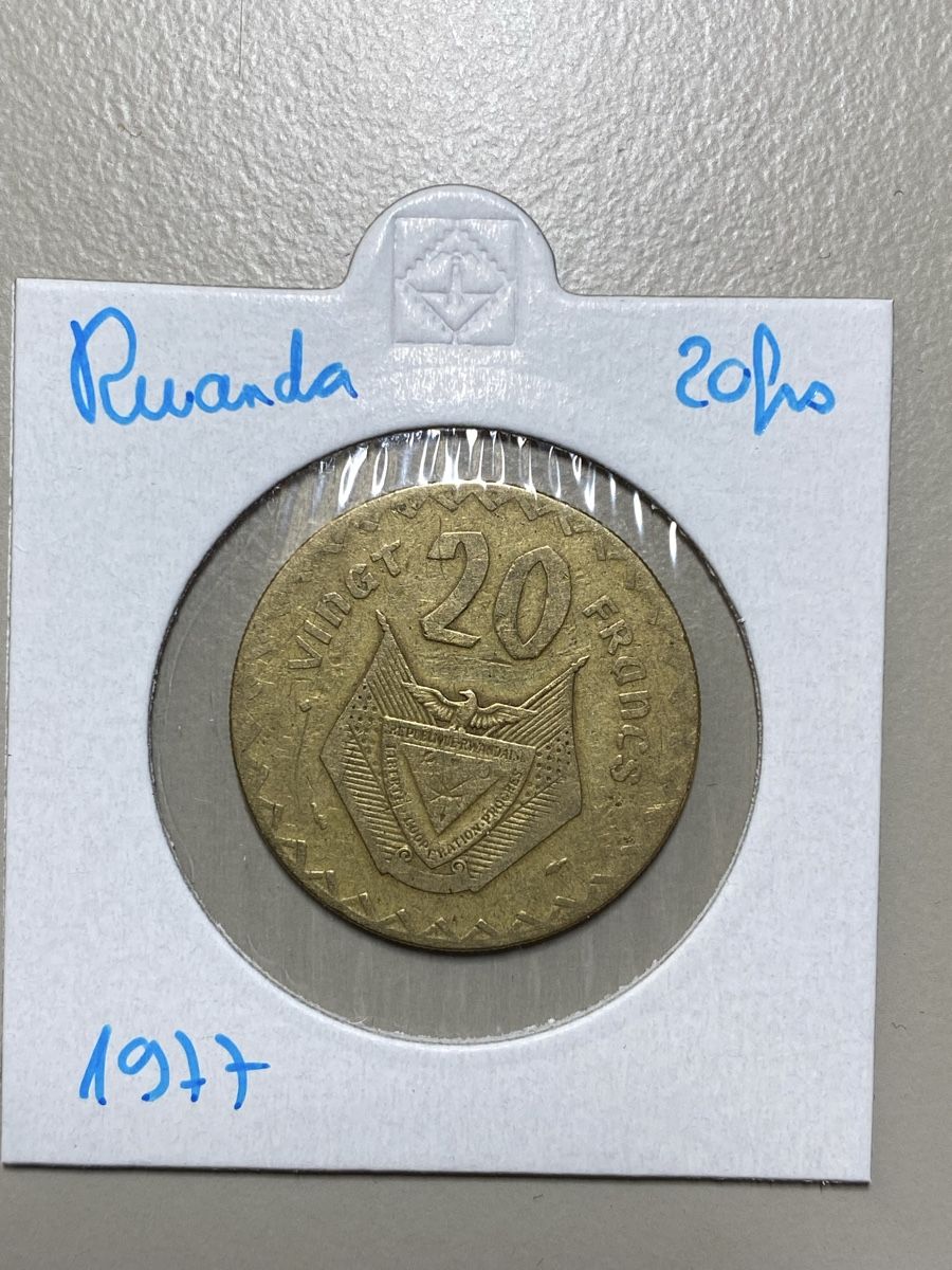 Toutes les monnaies: Rwanda - 20 francs - 1977 – D'occasion à Payerne par Mike1682