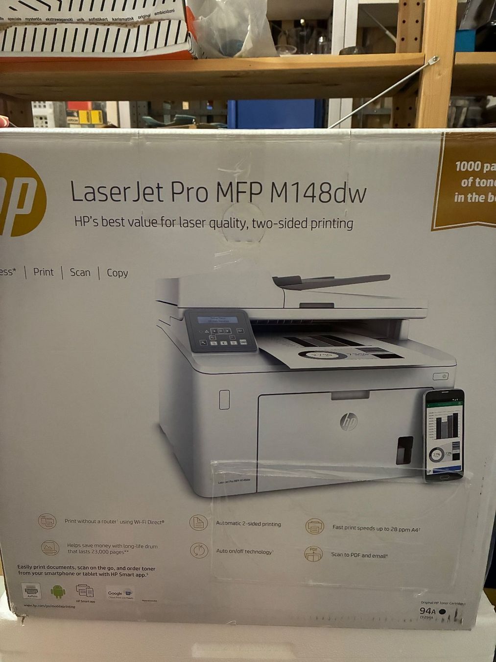 Drucker: HP LaserJet Pro MFP M148dw – Gebraucht aus Hünenberg See von Linde_03 1