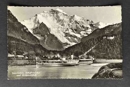 AK Interlaken Schiffeinfahrt und Heimwehfluh