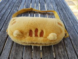 Plüsch-Handtasche gelb