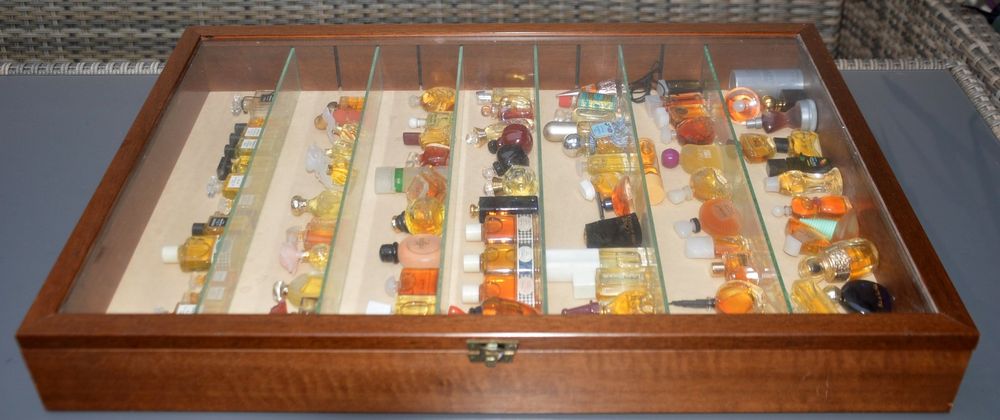 Gralara Ausstellungsregal Holz - 8 Fächer Vitrine Für Sammlerstücke