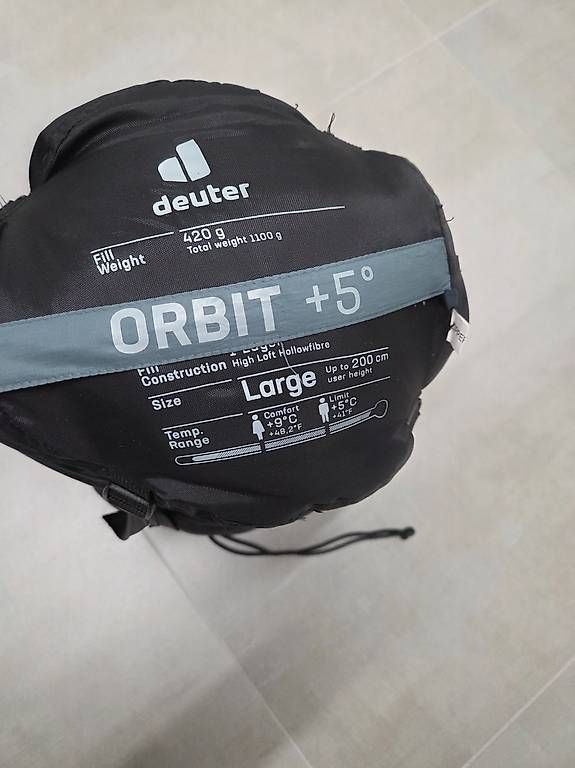 Deuter Sacchi a pelo: Deuter Orbit +5Grad Left/ Kunstfasterschlafsack - neu – Usato da Ennetbürgen venduto da Riwemogmbh