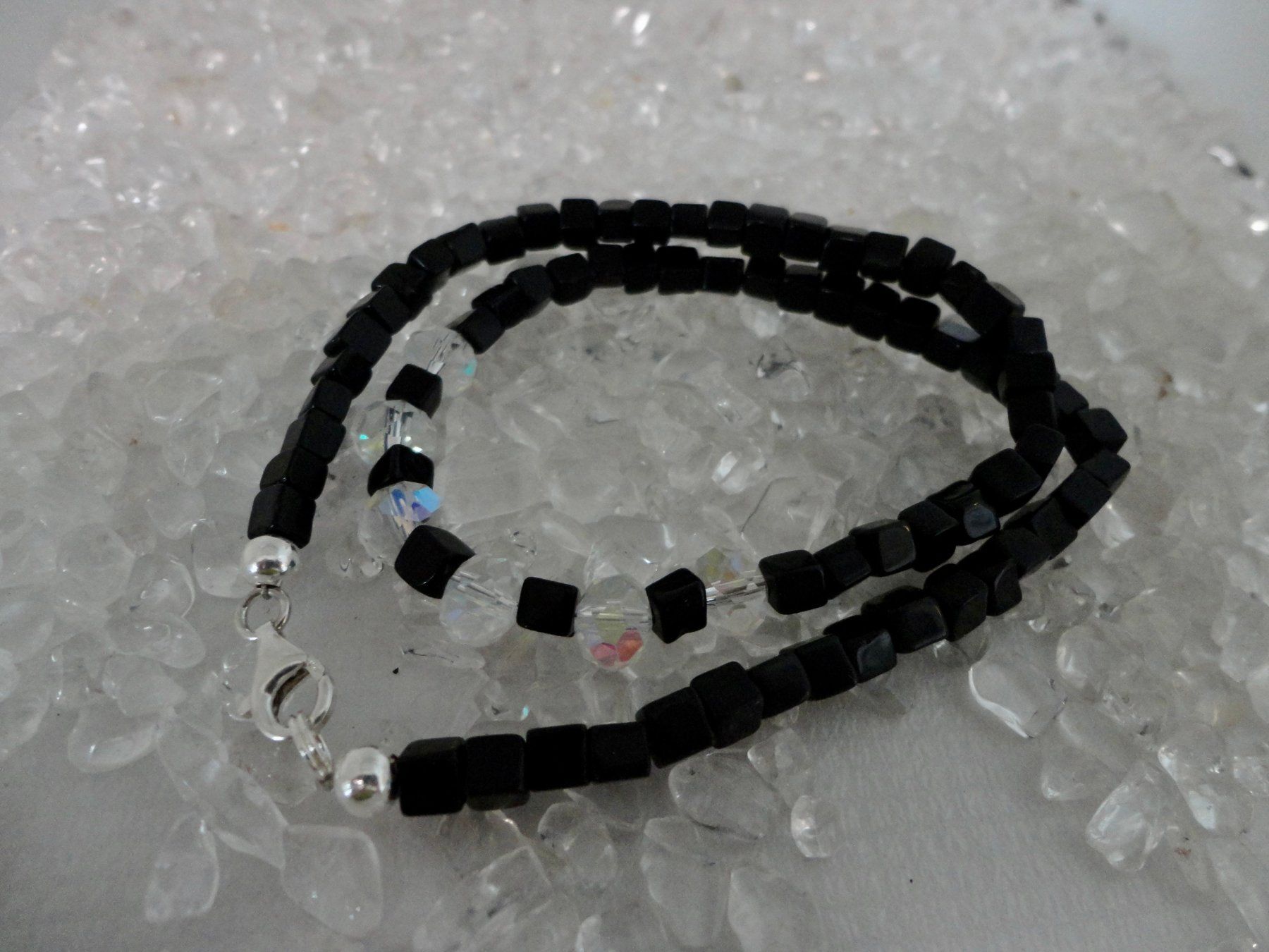 Catenine: Kinderkette Blaufluss, Tschechischer-Kristall – Nuovo (secondo la descrizione) da Biberist venduto da tl-schmuck 1