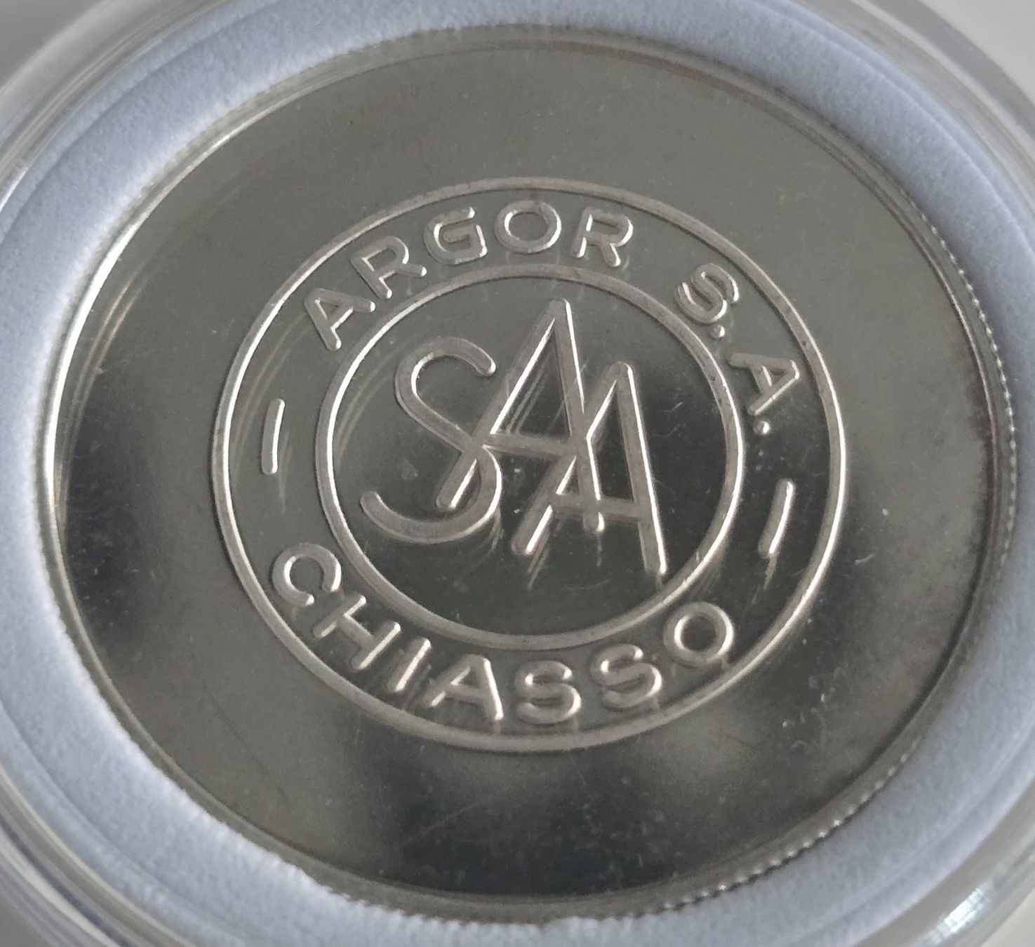 Medaglie: Argor S.A. Chiasso 1972 Silbermedaille – Usato da Duebendorf venduto da Dguguseli