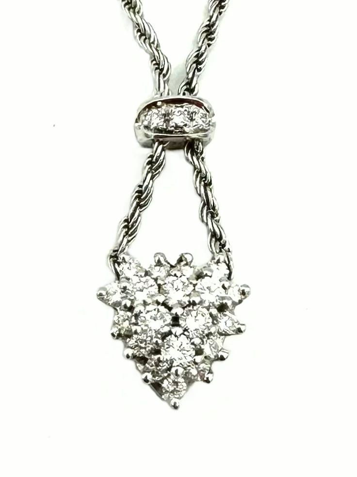 Ketten: DAMIANI. Collier or blanc 18K et diamants – Gebraucht aus Renens VD von Diademe.sarl