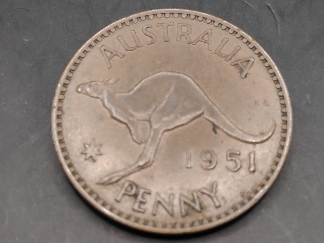 Tutti le monete: 1951 - 1 Penny - Australien – Usato da Sirnach venduto da Trekk64 1