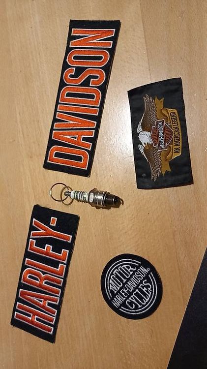 Harley-Davidson Toppe: Harley Davidson Aufnäher Patch Bild Totenkopf Skull – Usato da Schupfart venduto da Bluelightning 2